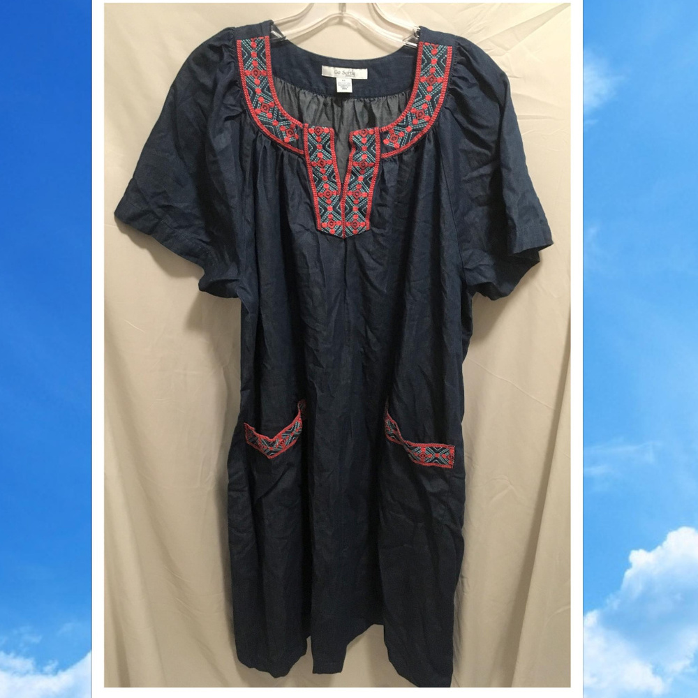 Size XL Go Softly Patio Housedress Casual Dress